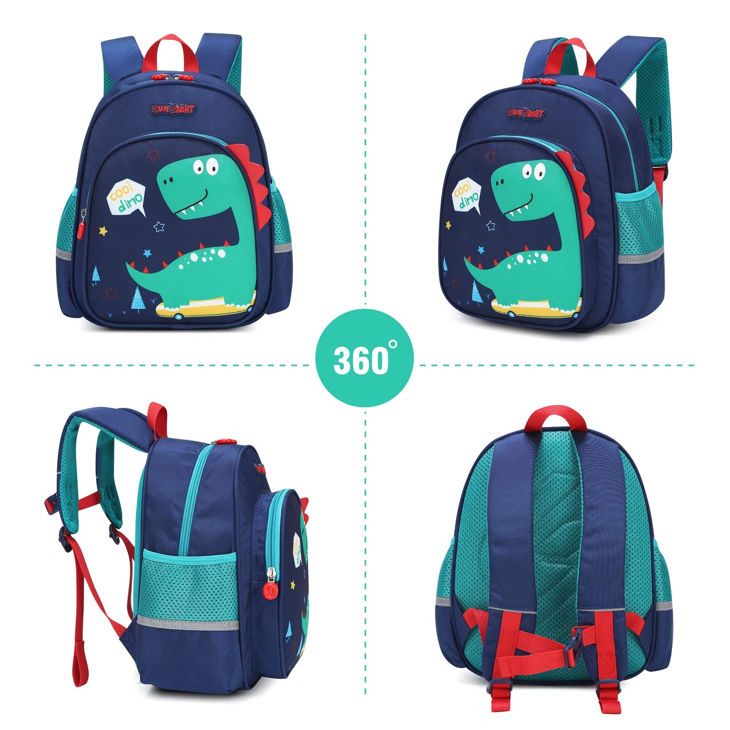 Toddler Backpack for 1-3 Year Old Girls & Boys Waterproof 3D Animal Cartoon Rabbit Design Kids Travel Backpack Lightweight Preschool Daycare Bag with Adjustable Straps(Little White Rabbit)