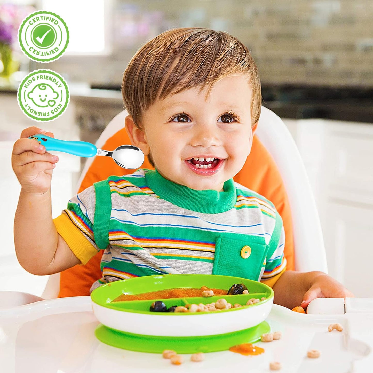 Lehoo Castle Kids Utensils, 6pcs Silverware Set, Safe Stainless Steel Toddler Fork and Spoon, Includes 3 Spoons and 3 Forks (Pink)