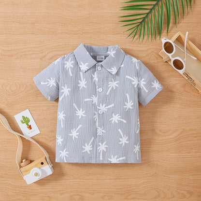 Yvowming Toddler Baby Boy Clothes Kids Summer Truck Print T Shirt Short Set with Pockets 0-4T