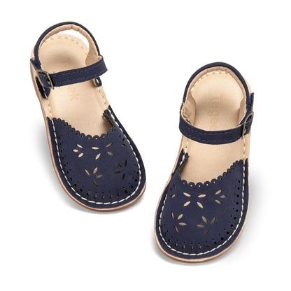 Girls Sandals 3-12 Years | Dressy & Play Shoes | Leather-Like for Outdoor School