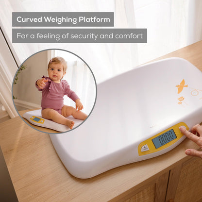 Beurer BY82 Multifunctional Baby Scale for Infants, Pets, Kids, & Adults up to 396lbs, Measures in 4 Units with Backlit Digital Display & Hold Function for Accuracy, Animal Scale for Cats and Dogs