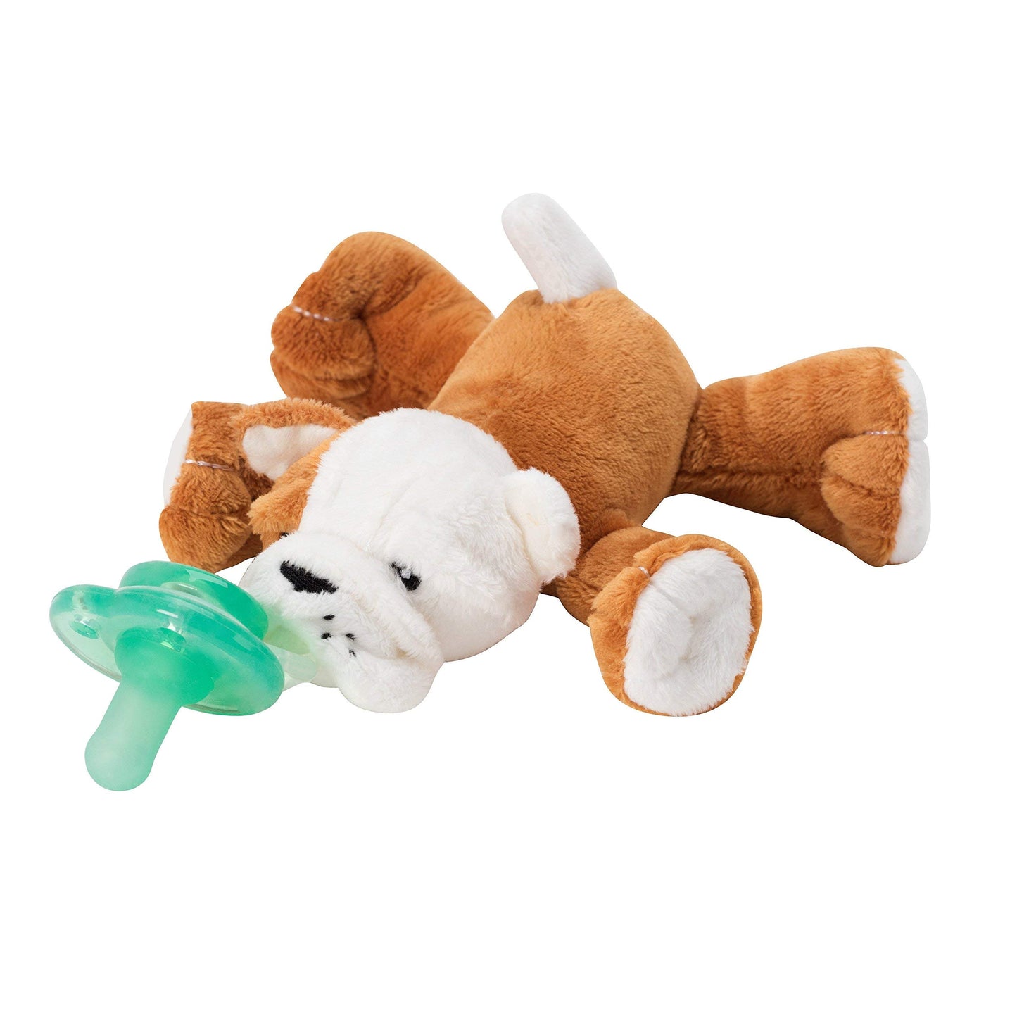 Nookums Paci-Plushies Buddies - Alligator Pacifier Holder - Adapts to Name Brand Pacifiers, Suitable for All Ages, Plush Toy Includes Detachable Pacifier