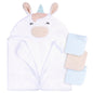 Gerber Baby 4 Piece Animal Character Hooded Towel and Washcloth Set, Brown Lion, One Size