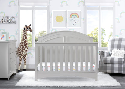 Delta Children Perry 6-in-1 Convertible Crib - Greenguard Gold Certified, Bianca White