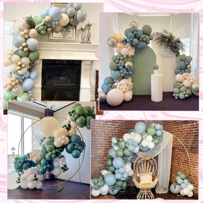 Pink White Balloon Arch Kit, Double Stuffed Pastel Pink Ivory White Balloon Garland, Baby Pink Cream White Balloons with 3pcs 18Inch Clear Balloons for Girls Birthday Baby Shower Party Decorations