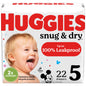 Huggies Size 1 Diapers, Snug & Dry Newborn Diapers, Size 1 (8-14 lbs), 38 Count, Packaging May Vary
