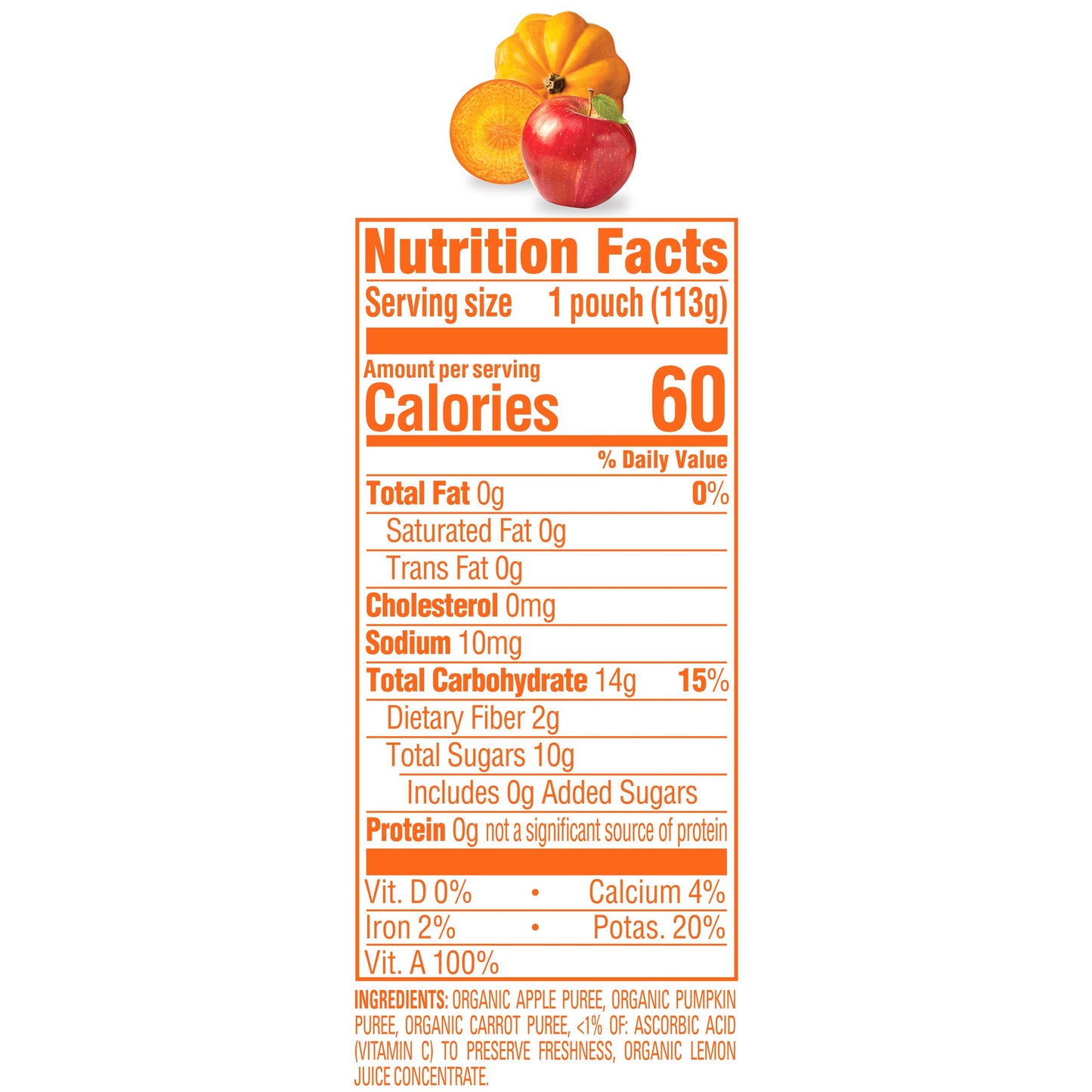 Happy Baby Organics Stage 2 Baby Food Pouches, Gluten Free, Vegan & Healthy Snack, Clearly Crafted Fruit & Veggie Puree, Fruit & Veggie Variety Pack, 4 Ounces (Pack of 10), Amazon Exclusive
