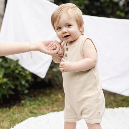 Burt's Bees Baby baby-boys Sleeveless Rompers, 100% Organic Cotton One-piece Coverall and Layette Set