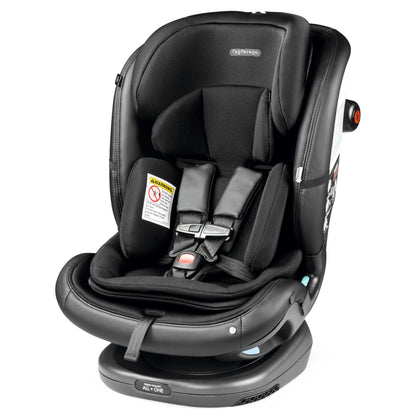 Peg Perego Primo Viaggio All-in-One Convertible Car Seat – Newborn to 10+ Years – 5-120 lbs – Height Adjustable & Slim, 100% FR-Free, Made in Italy, Mercury (Grey)