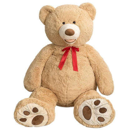 HollyHOME 6ft Teddy Bear Giant Teddy Bear Stuffed Animal with Embroidered Paws Holiday Valentine's Toy Gift for Girlfriend Kids 72 inches Brown