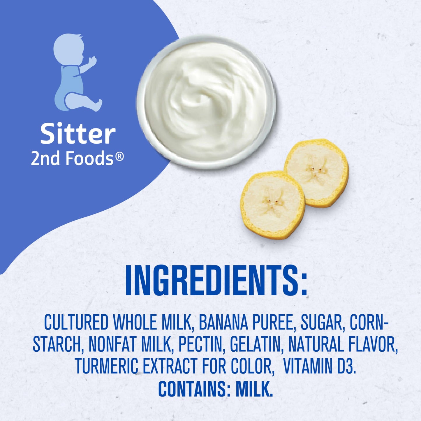 Gerber Baby Food, Yogurt Blends Snack, Banana, 2nd Foods, Baby Snacks, Baby Yogurt, Baby Food Stage 2, No Artificial Flavors or Sweeteners, No Preservatives, 4 oz Tubs (Pack of 2)