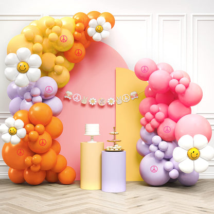 HOUSE OF PARTY 140PCS Pastel Rainbow Balloon Arch Garland Kit - Balloon Arch Kit-Birthday Balloons, Globos para Decoracion de Fiestas | Ideal for valentines day Baby Shower Party Decorations