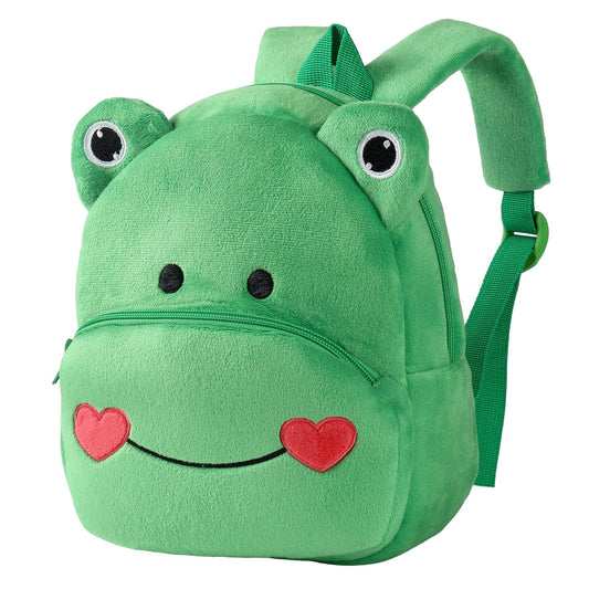 MICHLEY Toddler Backpack Plush Animal SchoolBag Cartoon Girls Travel Bag Mini Baby Daypack for Kids Kindergarten Pre School Bags, Cow