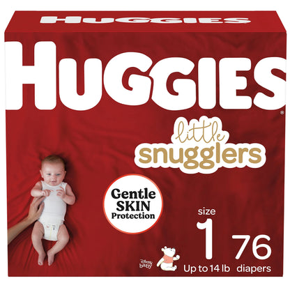 Huggies Newborn Diapers, Little Snugglers Baby Diapers, Size Newborn (up to 10 lbs), 31 Count