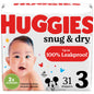 Huggies Size 1 Diapers, Snug & Dry Newborn Diapers, Size 1 (8-14 lbs), 38 Count, Packaging May Vary