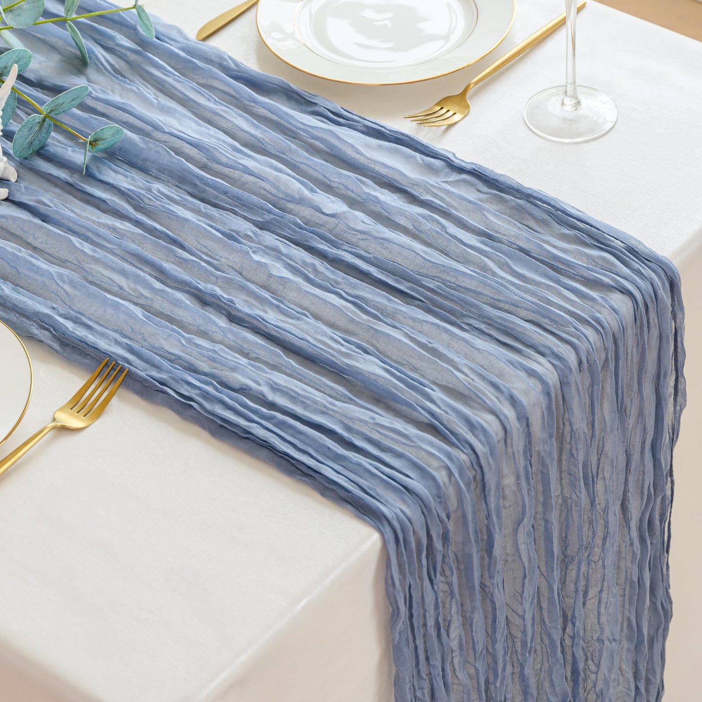 Light Pink Cheesecloth Table Runner 10ft Boho Rustic Gauze Cheese Cloth Spring Decor for Wedding Party Bridal Baby Shower Birthday Table Decorations