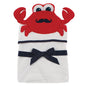 Hudson Baby Unisex Baby Cotton Animal Face Hooded Towel, Pretty Elephant, One Size