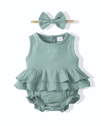 Renotemy Newborn Infant Baby Girl Clothes Rompers Summer Jumpsuits Short Sleeve Romper Infant Baby Clothes Girl