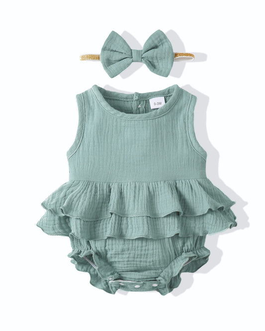 Renotemy Newborn Infant Baby Girl Clothes Rompers Summer Jumpsuits Short Sleeve Romper Infant Baby Clothes Girl