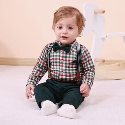 SANMIO Baby Boy Clothes 0-24M Baby Boy Suits 4pcs Baby Boys Baptism Easter Outfits Baby Christmas Clothes