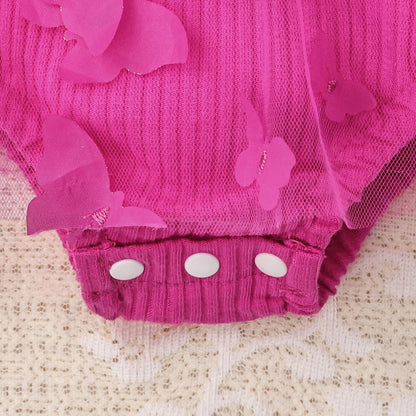 Baby Girl Summer Clothes Cute Newborn Girl Outfits Sleeveless Lace One Piece Romper + Headband 2pcs set 0-12 Months