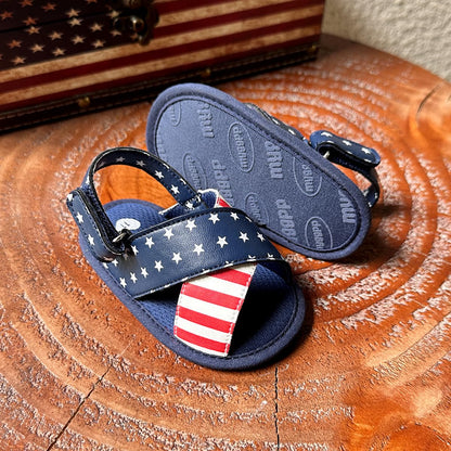 Infant Baby Boys Girls Sandals Summer Baby Wedding Dress Flat Shoes Newborn Crib Shoes First Walkers Prewalkers Shoes