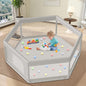 Baby Playpen 50x50 Inch, Play Pens for Babies and Toddlers Baby Fence Baby Play Yards for Indoor & Outdoor with Breathable Mesh Anti-Fall Playpen