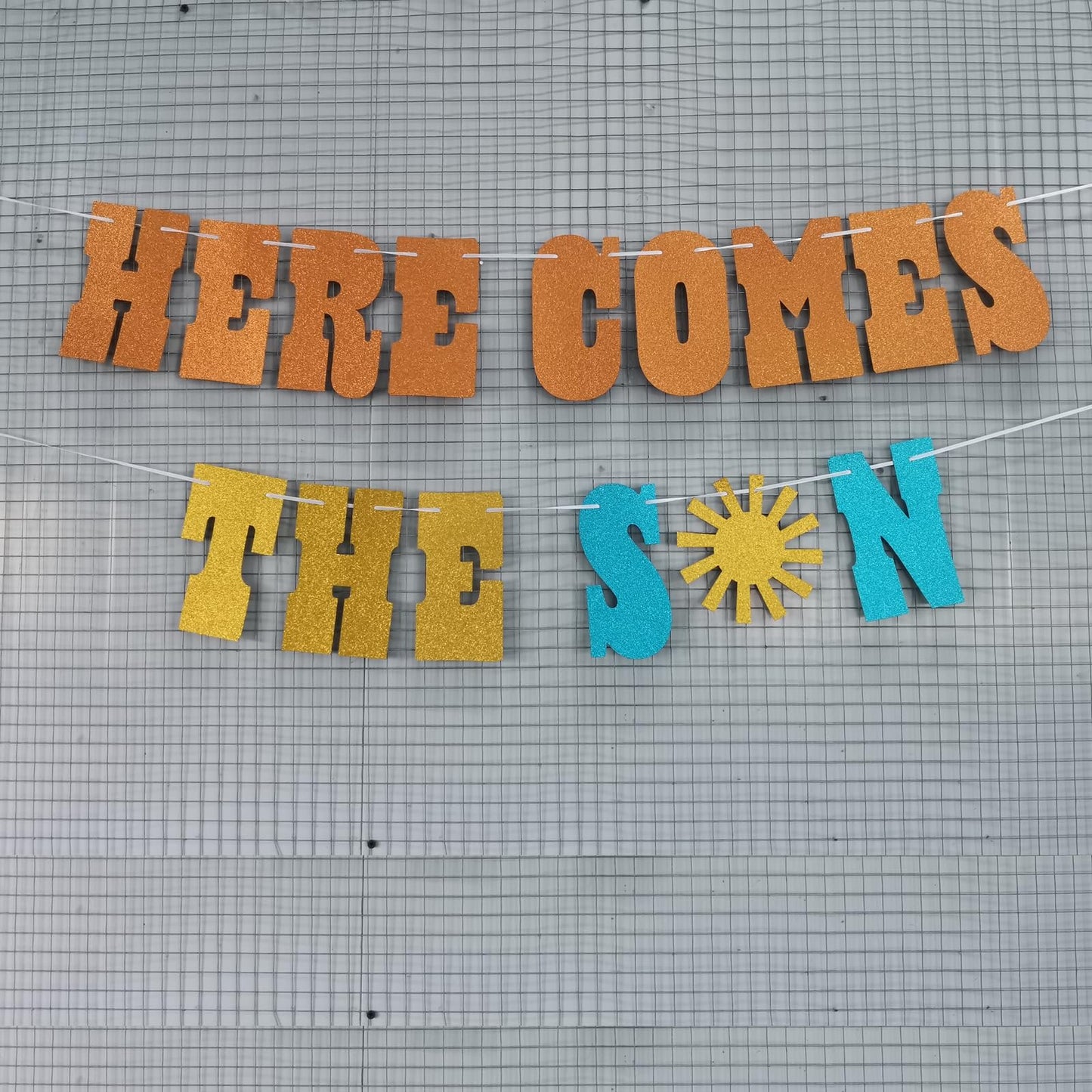 Pre-Strung Baby Shower Banner Oh Baby Sign Rose Gold Glittery Letters | Teddy Bear Gender Reveal Decorations | Baby Sprinkle Decorations for Girl Boy | Baby Gender Reveal Party Decoration Supplies