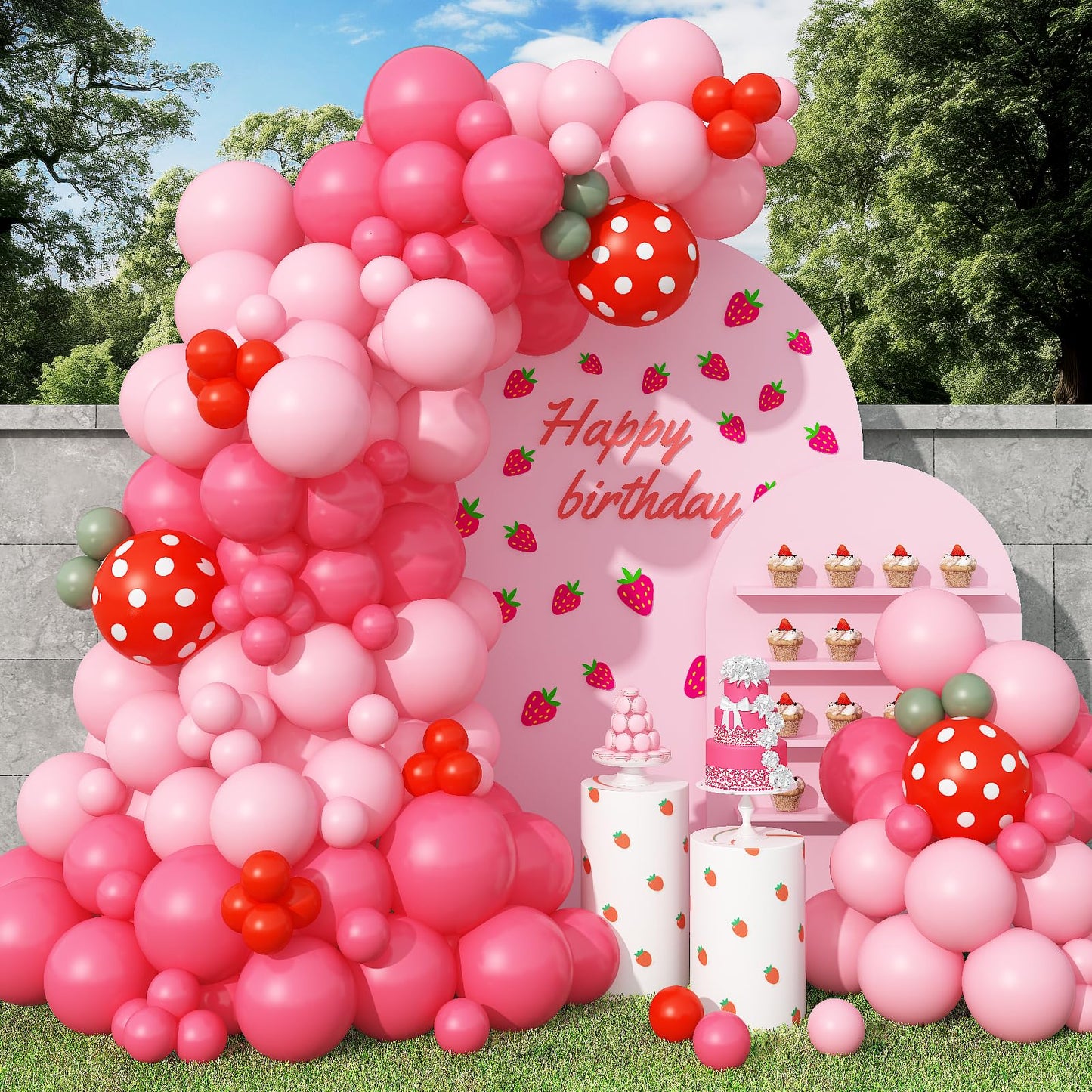 Neutral Balloons Arch Kit, Pink Beige Boho Balloons Garland with Double Stuffed Sand White Balloon for Baby Shower Birthday Wedding Bridal Shower Party Decorations
