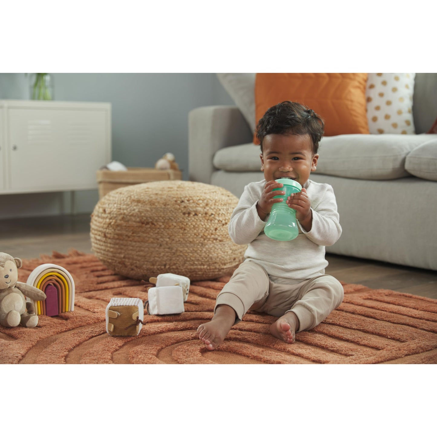 NUK Learner Cup, 10 oz, 8+ Months, 2 Count – BPA Free, Spill Proof Sippy Cup