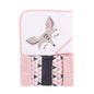 Luvable Friends Unisex Baby Hooded Towel with Five Washcloths, Cotton,Polyester,Ikat Elephant, One Size