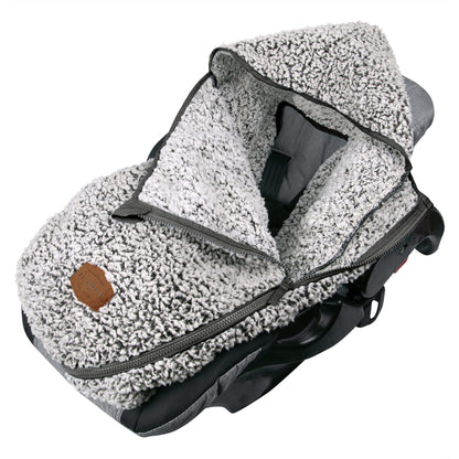JJ Cole Bundleme - Original, Baby Bunting Bag, Winter Protection for Baby Car Seats and Strollers, Graphite