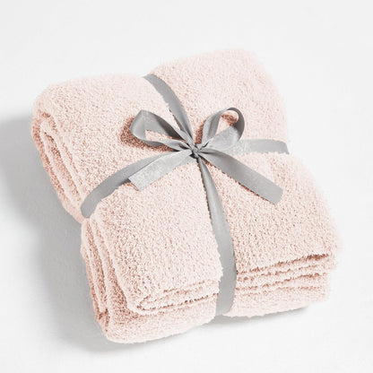 CYMULA Kids Blanket for Boys Girls 30x40 inches, Soft Cozy Fuzzy Swaddle Throw Blanket for Crib Stroller, White