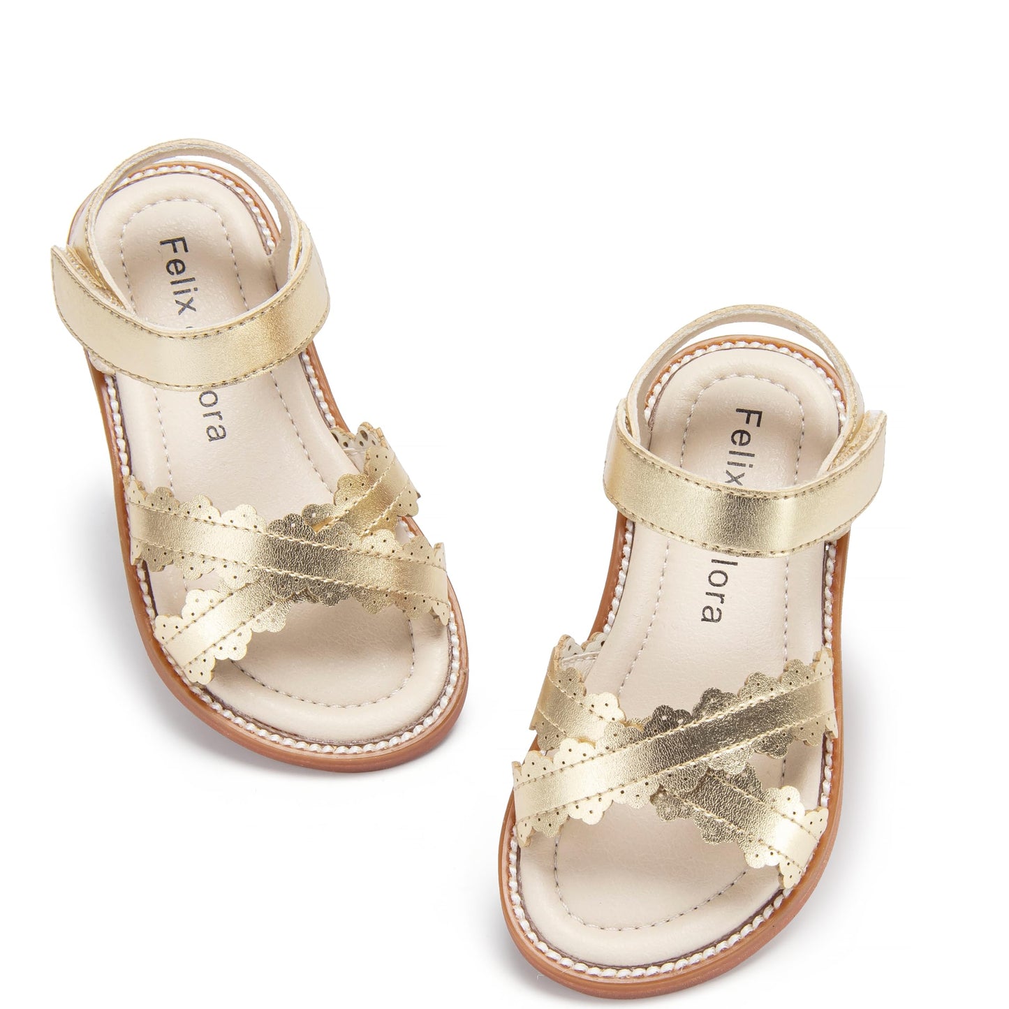 Felix & Flora Toddler Girl Sandals - Little Girl Easter Summer Dress Shoes Lightweight Open Toe Beach Holiday.