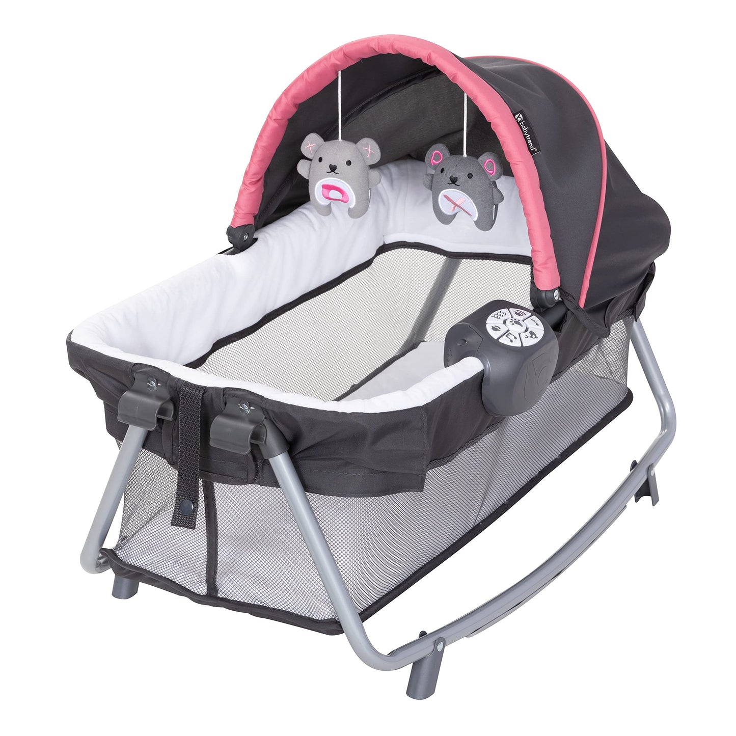 Baby Trend Lil’ Snooze™ Deluxe III Nursery Center® Playard for Twins, Cozy Grey