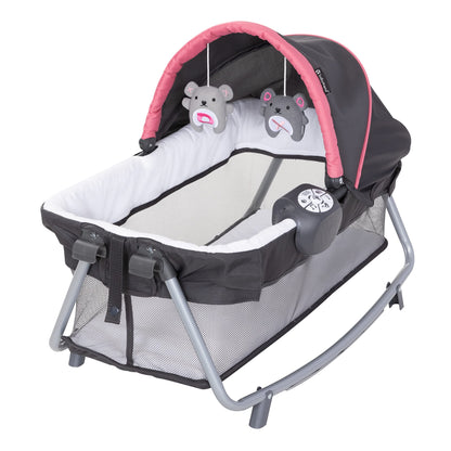 Baby Trend Lil’ Snooze™ Deluxe III Nursery Center® Playard for Twins, Cozy Grey