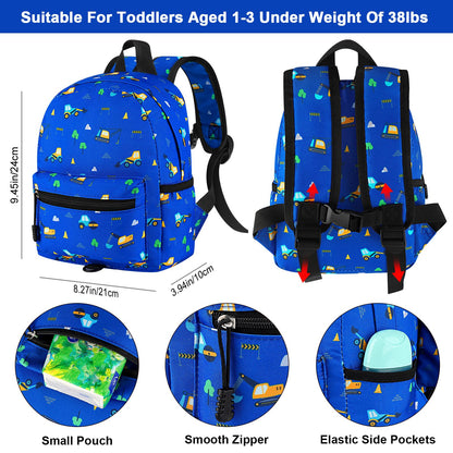 Accmor Toddler Backpack Leash, Cute Unicorn Baby Backpacks with Anti Lost Wrist Link, Mini Kids Backpack Leash Walking Harness for Outdoor Travel, Adorable Backpack Tether for Boys Girls 1-3 (Purple)
