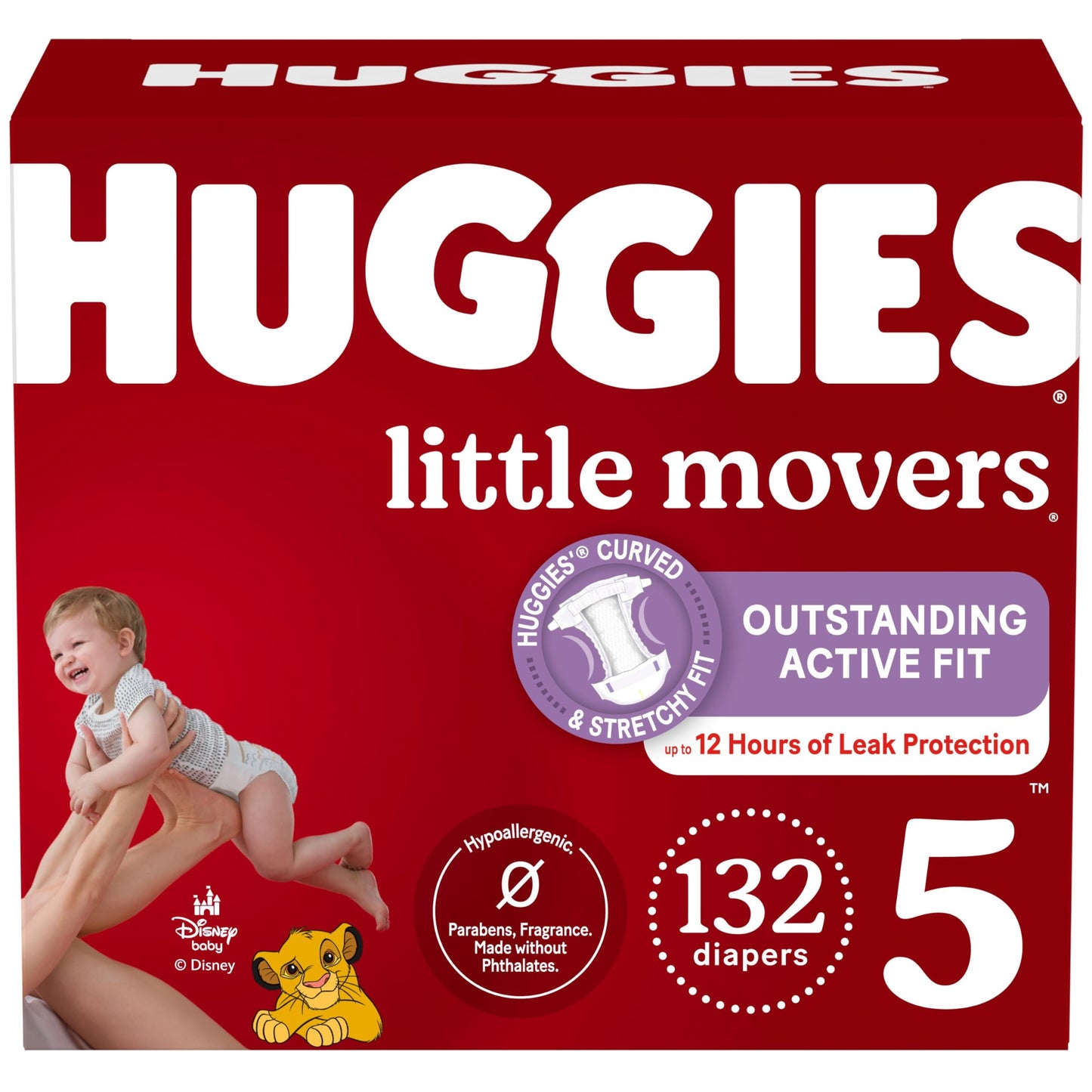 Huggies Size 6 Diapers, Little Movers Baby Diapers, Size 6 (35+ lbs), 108 Count, Packaging May Vary