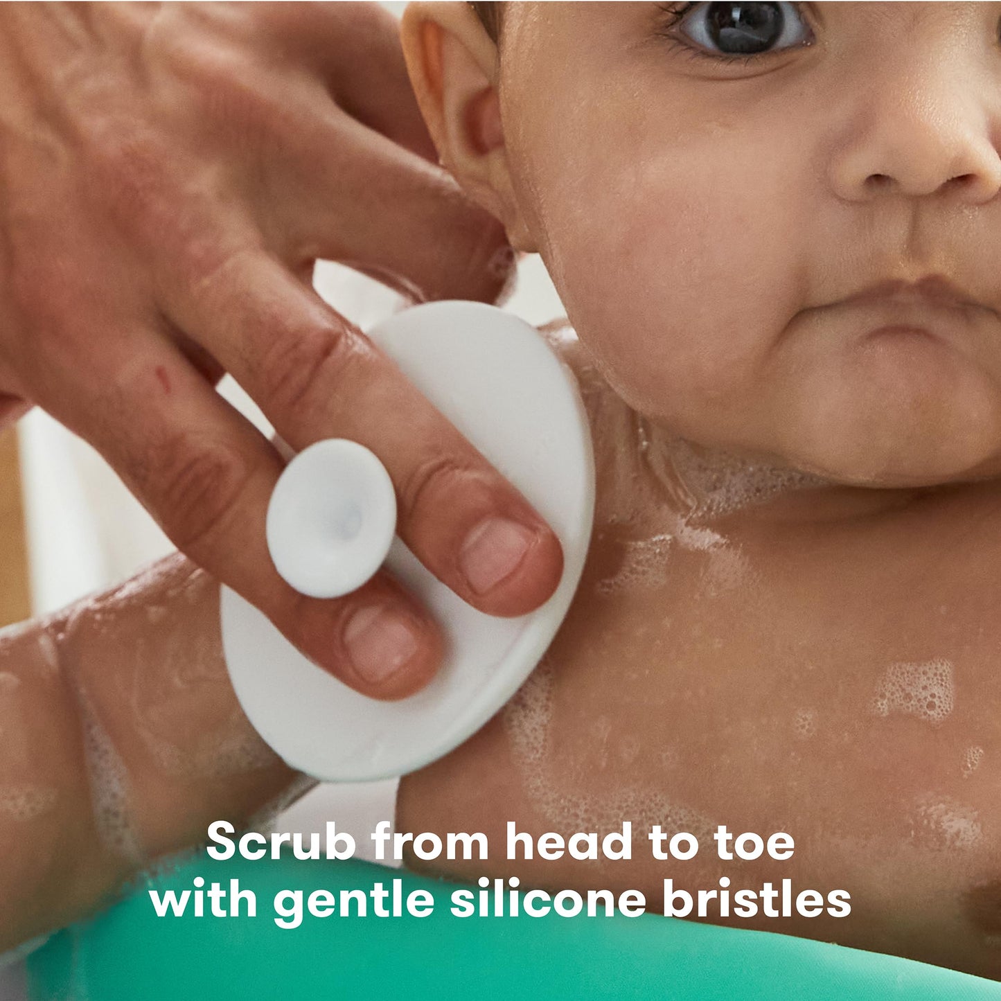 Frida Baby Control The Flow Bathtub Sprayer Attachment for Baby Bathtub, Shower Head with Scalp Massager, Control Waterflow with 2 Pressure Modes