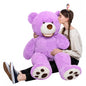 MorisMos Smile Giant Teddy Bear, 51inch Large Stuffed Bears with Big Footprints, Big Stuffed Animals Cuddly Plush Gifts for Girlfriends, Boyfriend, Dark Brown