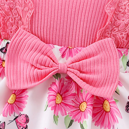 Baby Girl Clothes Newborn Romper Dress Infant Lace Ruffle Sleeveless Summer Outfits with Headband 0-12 Months