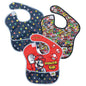 Bumkins Disney Bibs for Girl or Boy, SuperBib Baby and Toddler 6-24 Months, Essential Must Have for Eating, Feeding, Baby Led Weaning, Mess Saving Waterproof Soft Fabric, 3-pk Pooh Bear and Friends