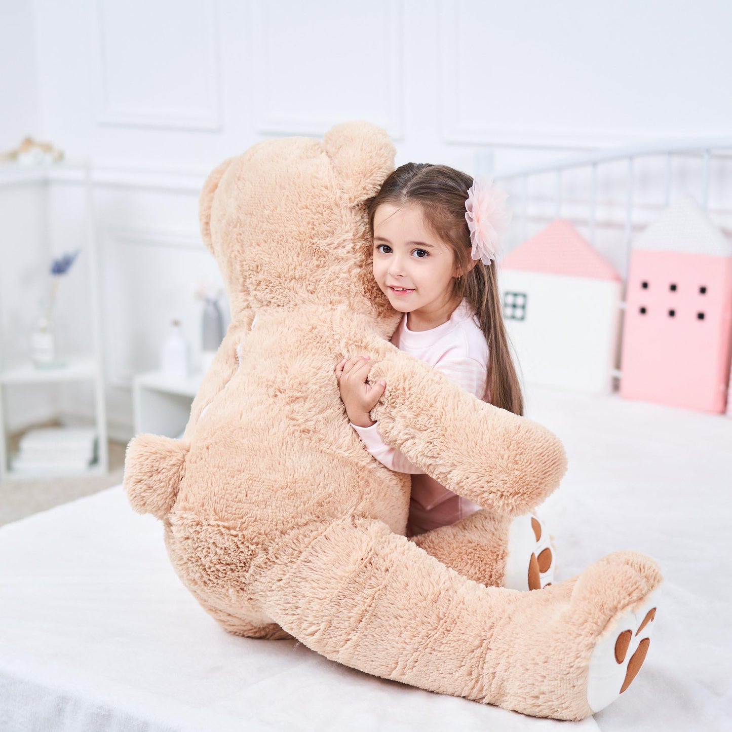 IKASA Giant Teddy Bear Plush Toy Stuffed Animals(Brown,78 inches)