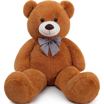MaoGoLan Giant Big Teddy Bear 4 Feet 47 inch Life Size Tan Plush Bear Brown Stuffed Animal for Children Boyfriend