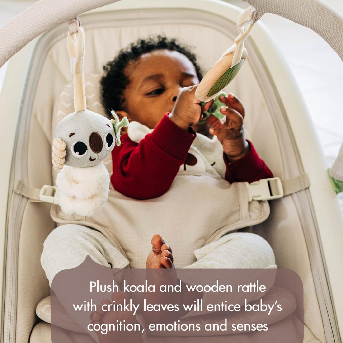 Tiny Love Boho Chic 2-in-1 with Removeable Hanging-Toy Bar, Stationary Modes, Folds Flat for Compact Storage and Portability