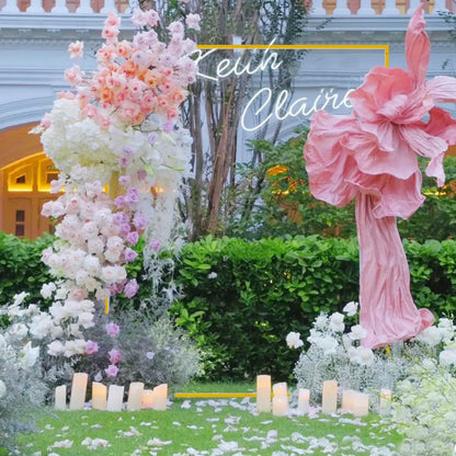 Wokceer Wedding Arch Backdrop Stand Square 6.6FTx6.6FT Gold Metal Balloon Arch Stand Garden Arbor Backdrop Frame for Wedding Birthday Party Baby Shower Photo Booth Background Decoration