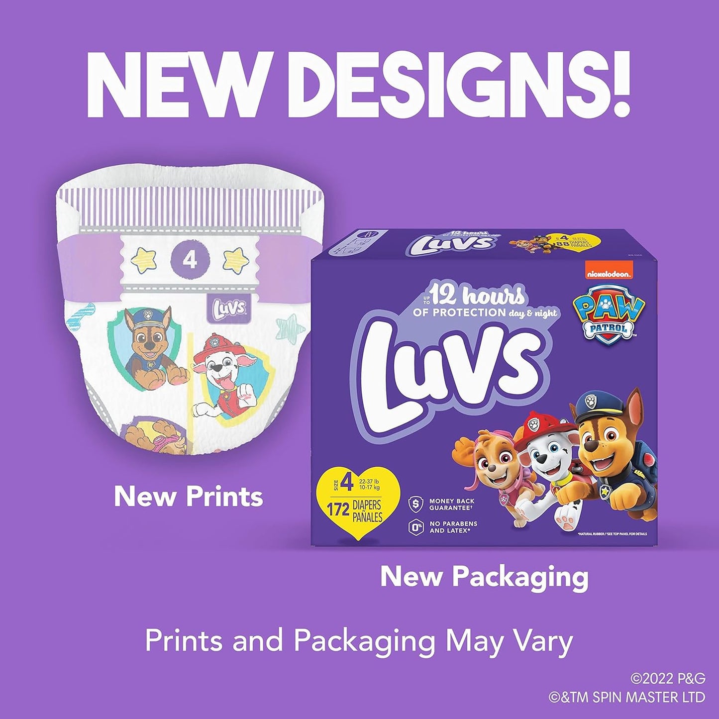 Luvs Size 3 Baby Diapers, Platinum Protection Bluey Diapers for Day & Night, Size 3, 104 Count (Packaging May Vary)