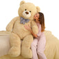 MaoGoLan Giant Big Teddy Bear 4 Feet 47 inch Life Size Tan Plush Bear Brown Stuffed Animal for Children Boyfriend
