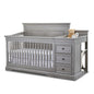 Sorelle Furniture Portofino Crib,Classic 4-In-1 Convertible Crib,Brushed Ivory Crib Made of Wood,Non-Toxic Finish, Wooden Baby Bed,Toddler Bed,Child’s Daybed and Full-Size Bed-Ivory