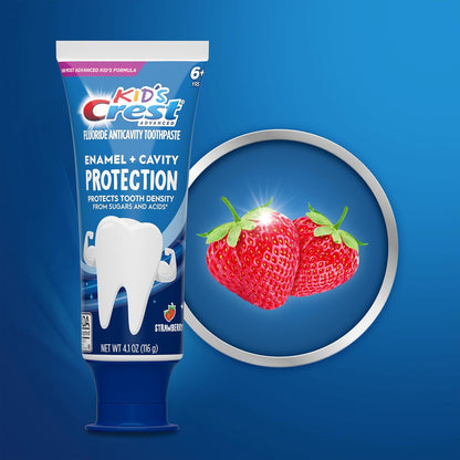 Crest Kids Enamel + Cavity Protection Toothpaste, 4.1oz (Pack of 3)
